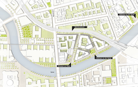 Stadtstruktur am Spreebogen
