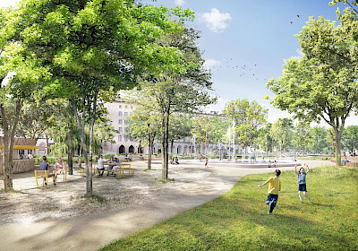 Blick auf den Els&auml;sser Platz